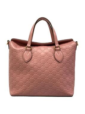Gucci Guccissima Pink Leather Handbag #330445G92B